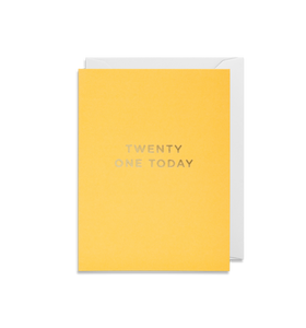 Mini Card - Twenty One Today