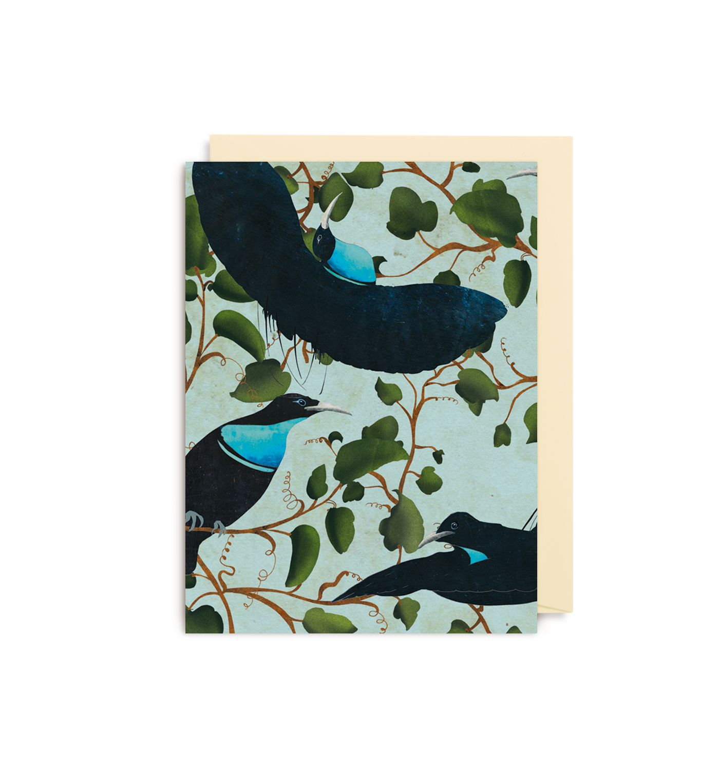 Mini Card - Carrie May Rifle Bird Teal