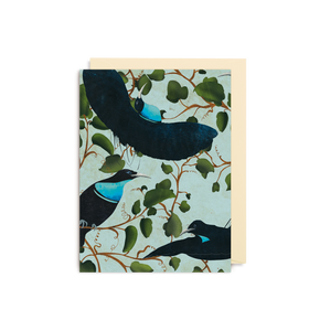 Mini Card - Carrie May Rifle Bird Teal