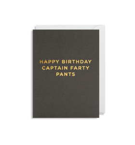 Mini Card - Happy Birthday Captain Farty Pants