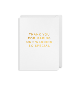MINI Card - Thank you for Making Our Wedding Special
