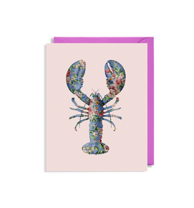 MINI Card - Floral Lobster