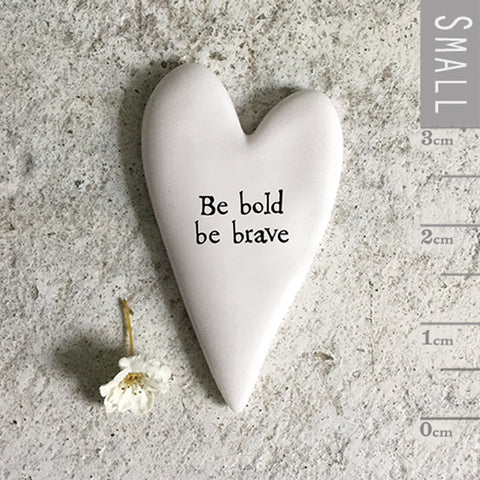 Tiny Heart Token - Be Bold Be Brave