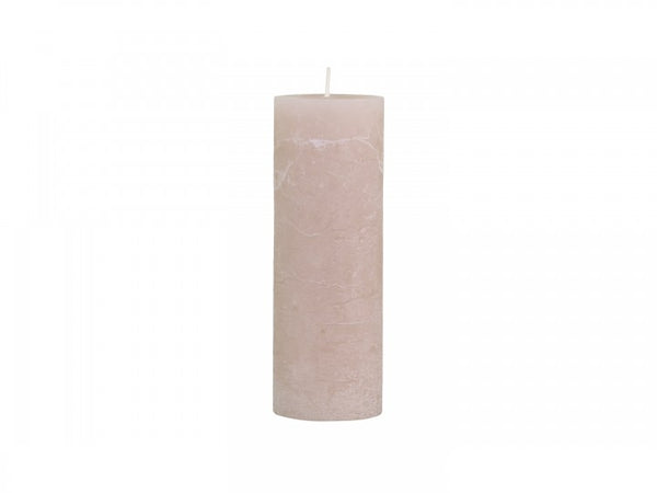 Vintage Rose Rustic Pillar Candle