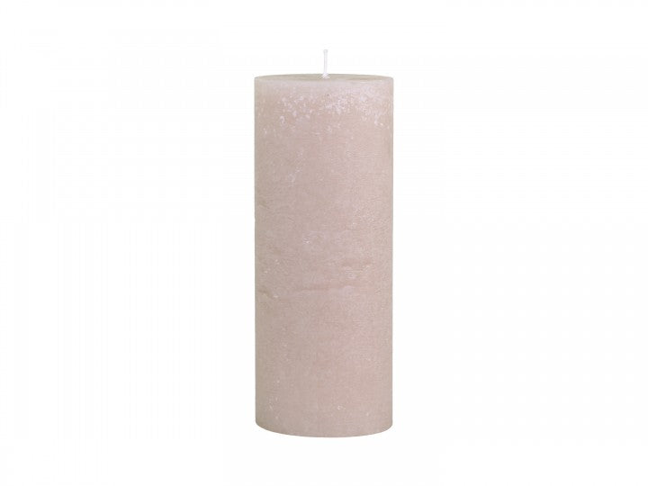 Vintage Rose Rustic Pillar Candle
