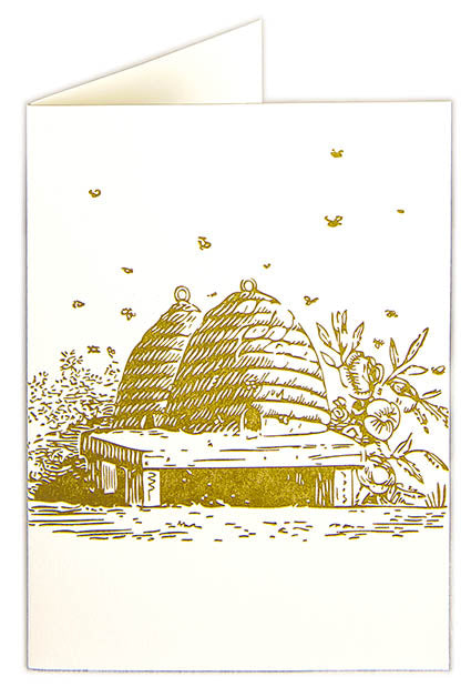 Letterpress Card - Bees