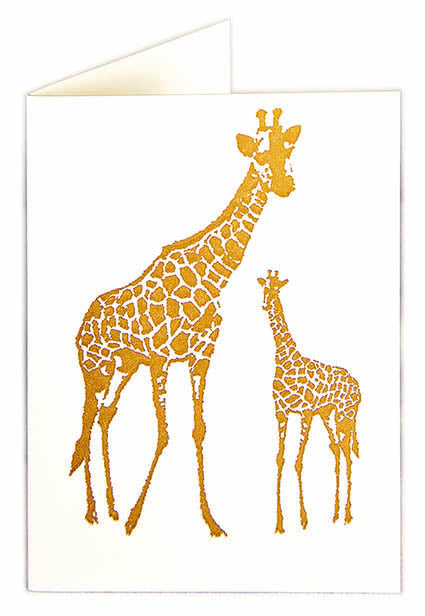 Letterpress Card - Giraffe