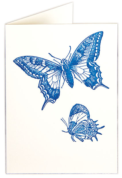 Letterpress Card - Butterflies