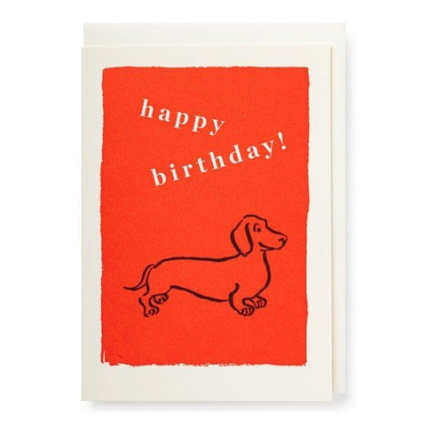 Letterpress Card - Sausage Dog