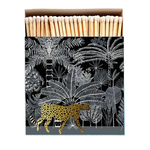 Cheetah in the Jungle - Luxury Box of Matches from The Archivist