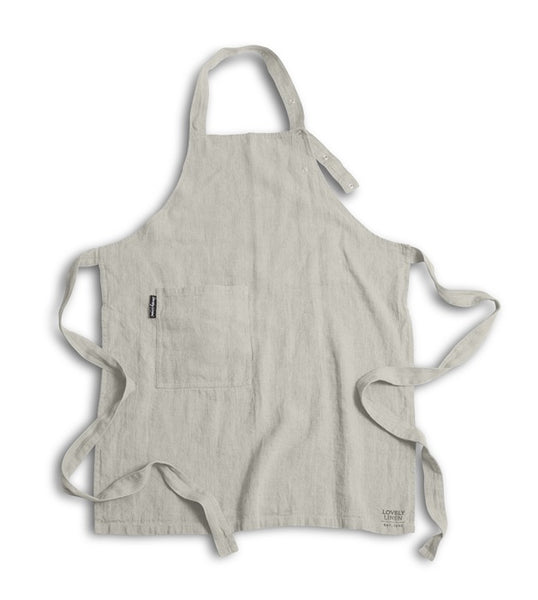 SALE WAS £95 NOW £75 Lovely Linen Unisex Button Apron - various colours available