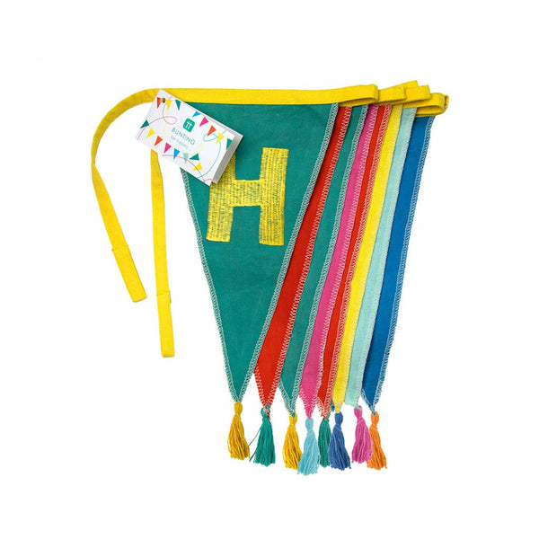 Rainbow Happy Birthday Fabric Bunting - 3m