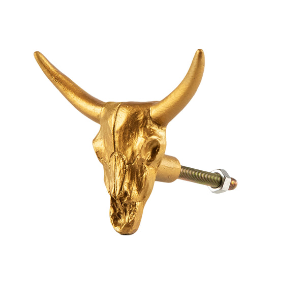 Buffalo Desert Skull Drawer Knob