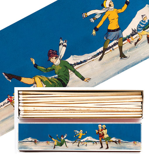 Christmas Skating Long Matchbox from The Archivist