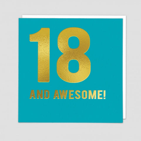 Card - 18 & Awesome