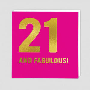 Card - 21 & Fabulous