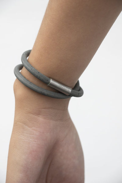 Eco Wristband - Grey Double