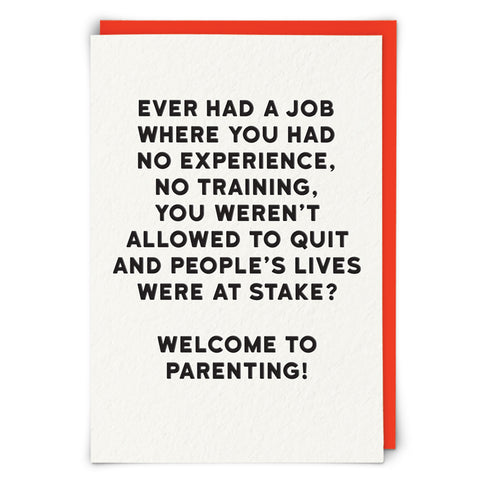 Funny Card - A Job