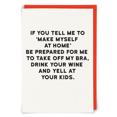 Funny Card - At Home