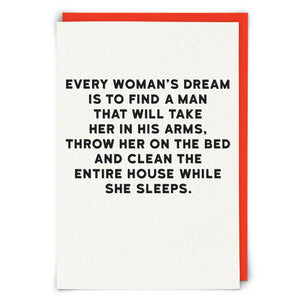 Funny Card - Woman's Dream