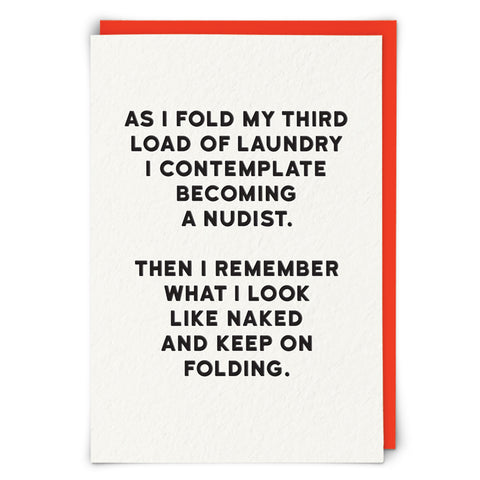 Funny Card - Laundry