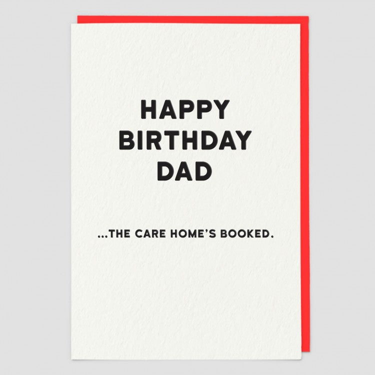 Funny Card - Care Home Dad