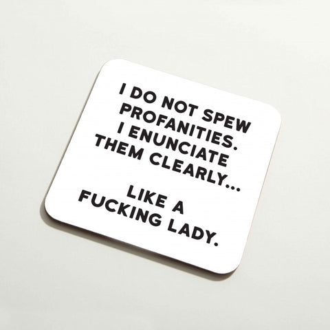Funny Rude Coaster - Profanities