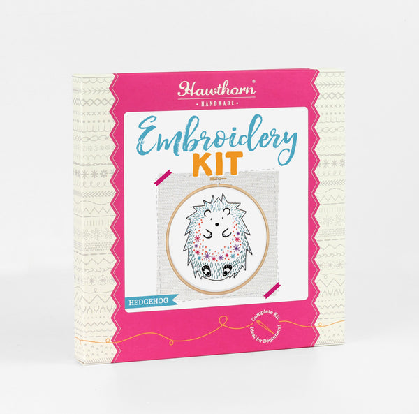 Hawthorn Handmade Hedgehog Embroidery Kit