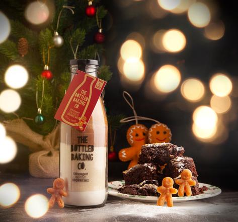 Extravagent Gingerbread Brownies in a Bottle