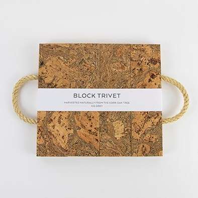 Natural Cork Block Trivet