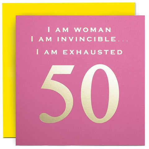 Card - Exhausted 50
