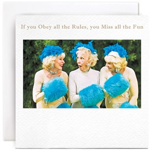 Susan O'Hanlon Card - Obey All The Rules