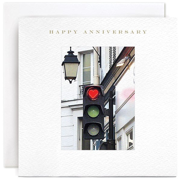 Anniversary Card - Traffic Light Heart