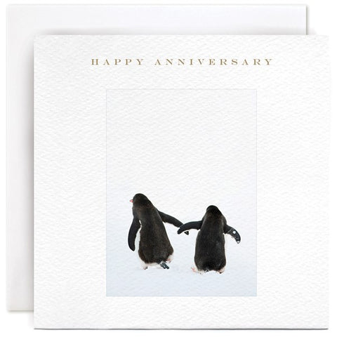Susan O'Hanlon Anniversary Card - Penguins