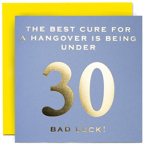 Card - 30 Best Cure For Hangover