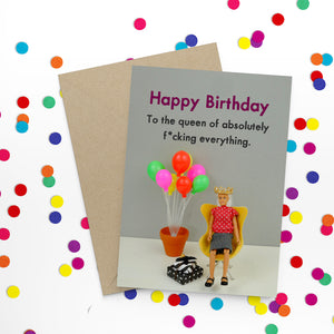Jeffrey & Janice Card -  Birthday Queen