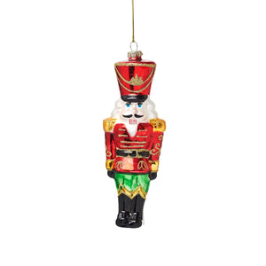 Nutcracker Doll Glass Bauble