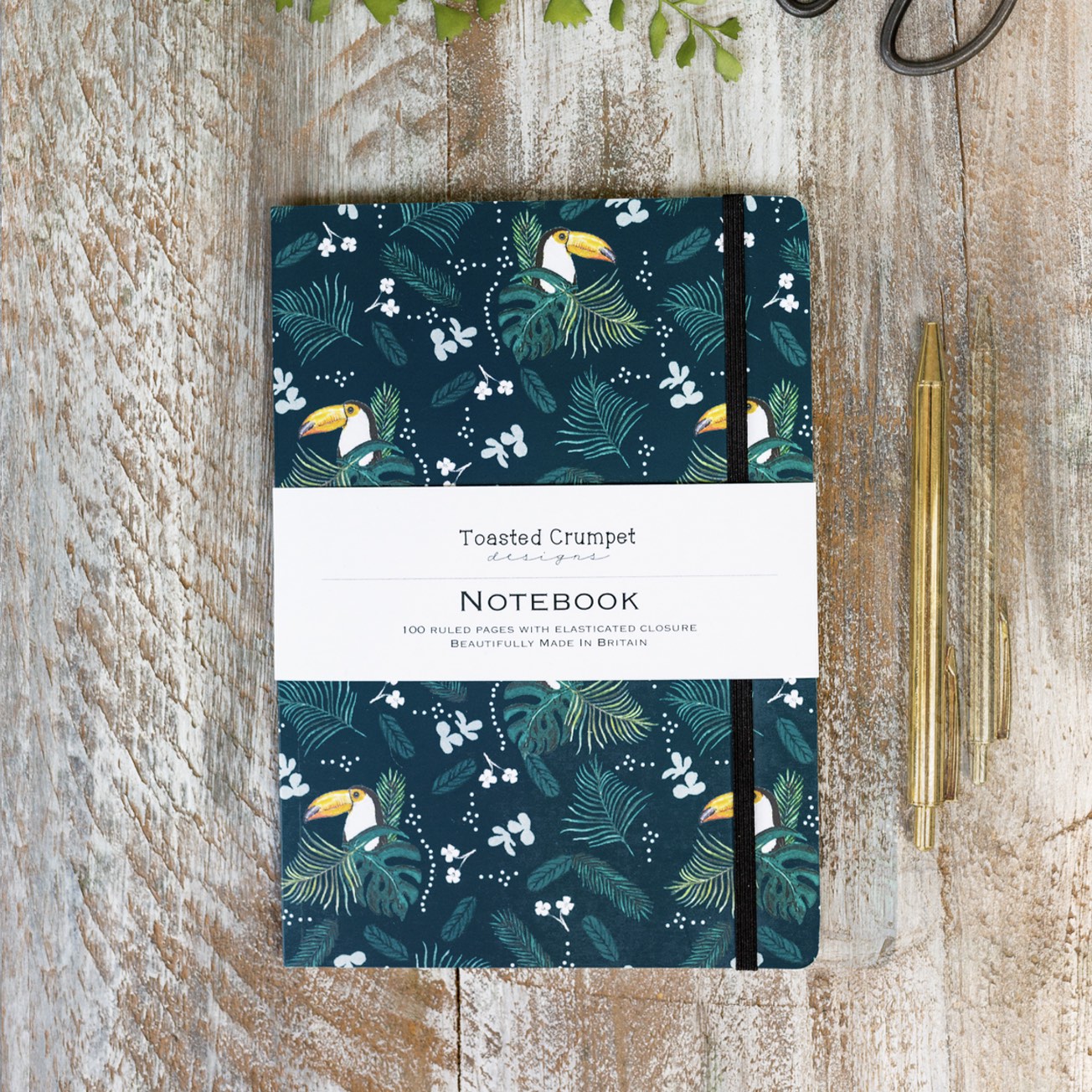Toasted Crumpet Toucan A5 Lined  Notebook