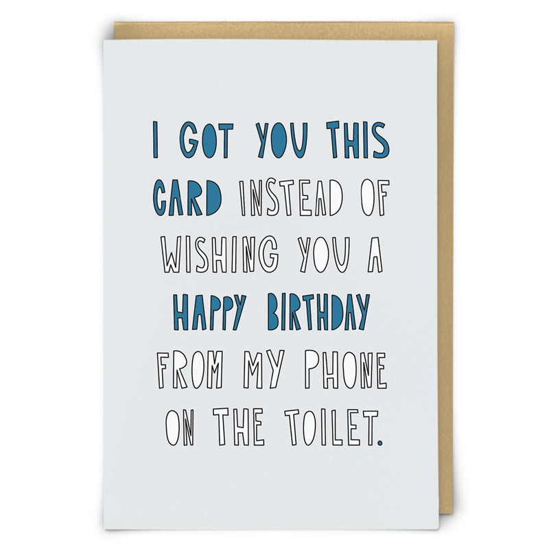 Card - Birthday Toilet