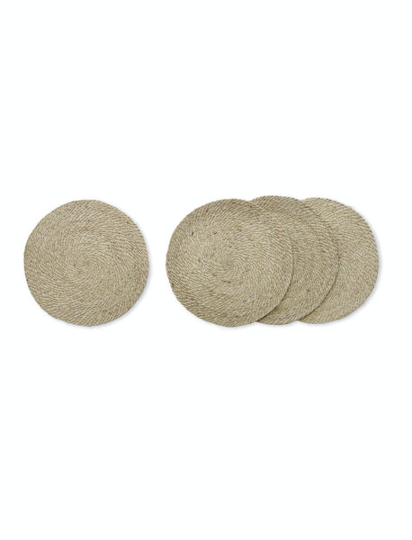 Set of 4 Natural Jute Table Mats