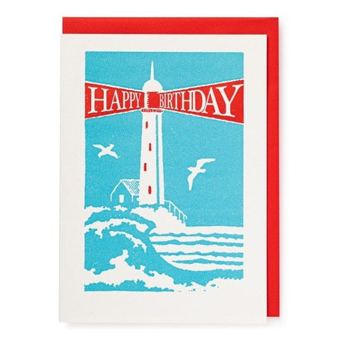 Letterpress Card -  Lighthouse