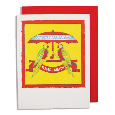 Letterpress Card - The Inseperables
