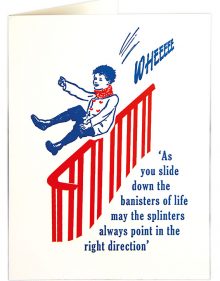Letterpress Card - Bannisters of Life