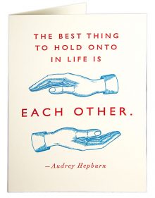 Letterpress Card - Audrey Hepburn
