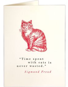 Letterpress Card - Time with Cats
