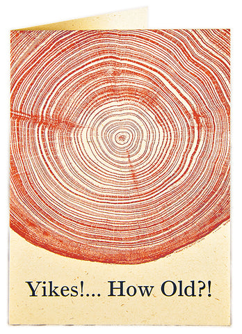 Letterpress Card - Tree Rings