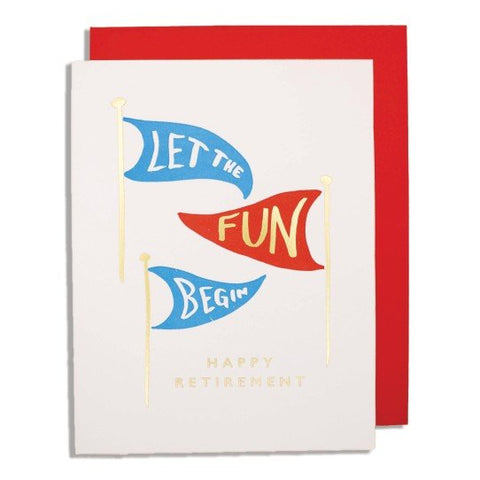 Card - Retirement Flags