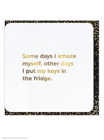 Funny Card - Amaze Myself