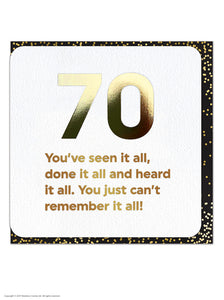Card - 70th Birthday