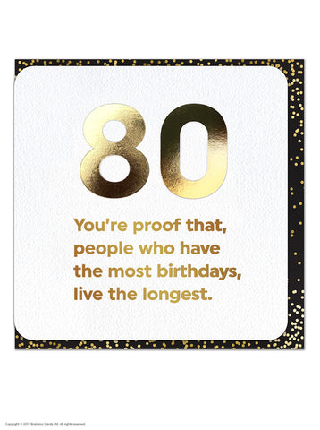 Card - 80th Birthday